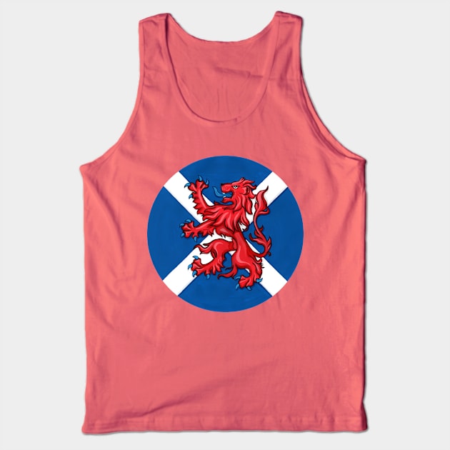 Scotland Forever Tank Top by Art By Cleave